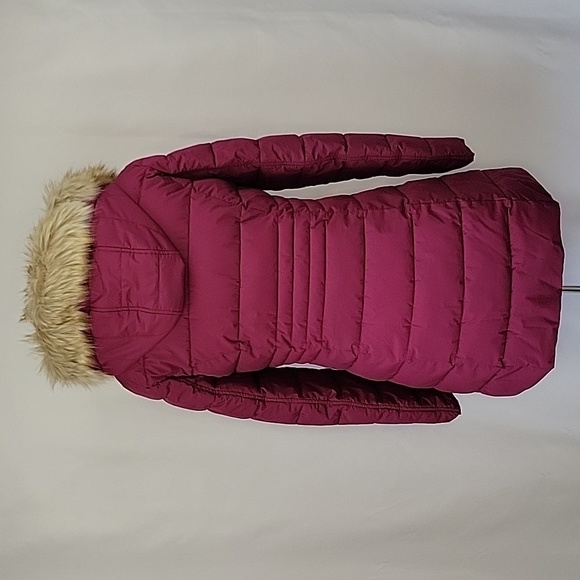 Halitech Hooded Puffer Coat Magenta Size Small - Picture 6 of 15